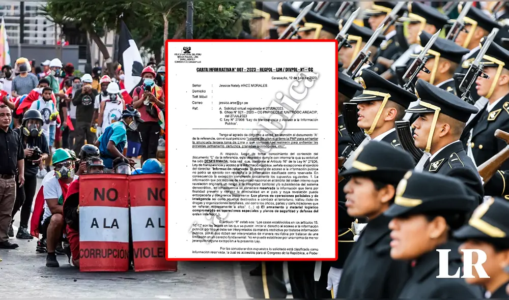 PNP evitó dar información porque asegura que deben "prevenir y reprimir Ia criminalidad en el país". Foto: composición de Fabrizio Oviedo/La República/Mindef/Diario Público