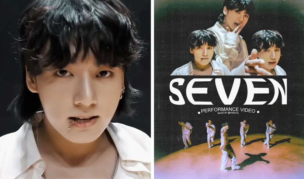 BTS: Jungkook publicó un video inédito de la coreografía de "SEVEN". Foto: composición LR/YouTube/Twitter/@K00XFIA