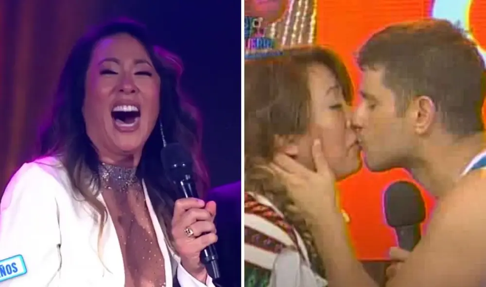 Cathy Sáenz recuerda con nostalgia su pasado interpretando a 'la Mamacha'. Foto: composición LR/Capturas de América TV - Video: América TV Cathy Sáenz recuerda con nostalgia su pasado interpretando a 'la Mamacha'. Foto: composición LR/Capturas de América TV - Video: América TV