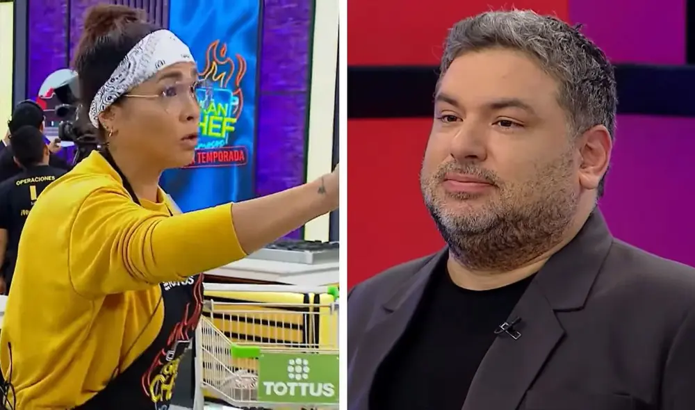 Javier Masías confrontó a Katia Palma por querer usar beneficio de otra compañera. Foto: composición LR/capturas de Latina