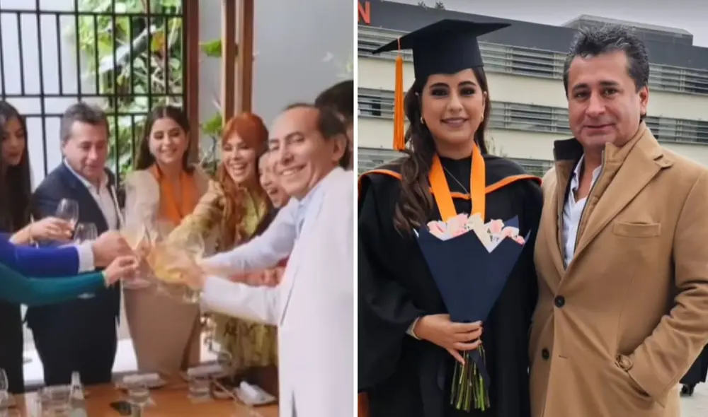 Magaly celebra la graduación de la hija de Alfredo Zambrano. Foto: composición LR/capturas de Instagram