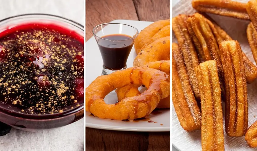 La lista de Taste Atlas incluye 50 postres callejeros de todo el mundo, entre los que están la mazamorra morada, los picarones y churros. Foto: Recetas Gratis/Tampa Chicken/Hogarmania