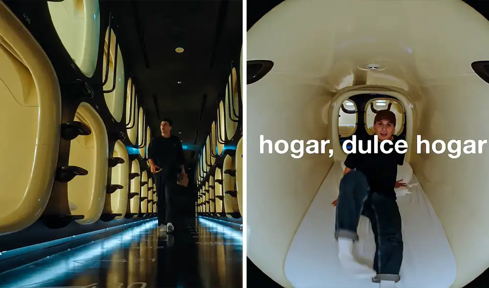 Las cápsulas futuristas siempre estan ubicadas una al costado de la otra. Foto: composición LR/captura de Youtube/Portillo