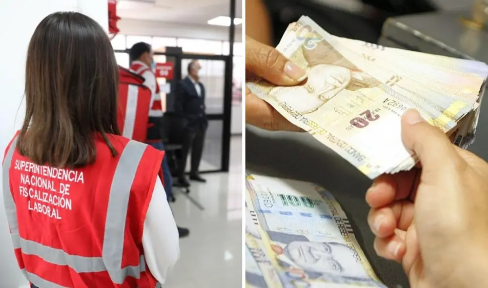 Conoce a cuánto equivalente las multas para las empresas que no cumplieron con pagar la gratificación a los trabajadores del sector privado. Foto: composición LR/Sunafil/Andina