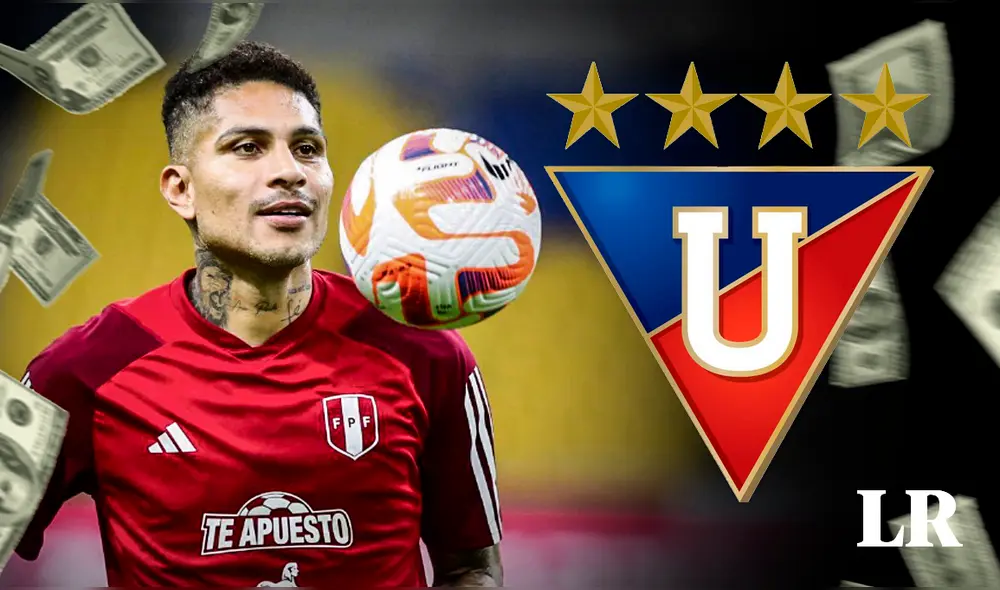 Paolo Guerrero tendrá en LDU un sueldo mucho mejor al que recibía en Racing. Foto: composición LR / GLR / LDU Paolo Guerrero tendrá en LDU un sueldo mucho mejor al que recibía en Racing. Foto: composición LR / GLR / LDU