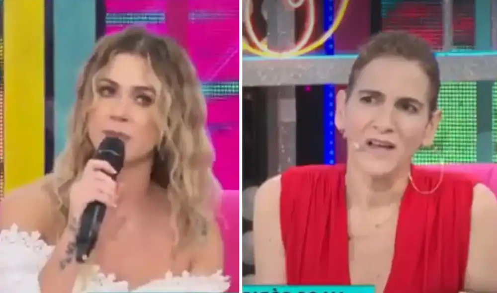 Ducelia Echevarría se molesta con Gigi Mitre en "Amor y fuego". Foto: composición LR/Capturas de Willax - Video: Willax