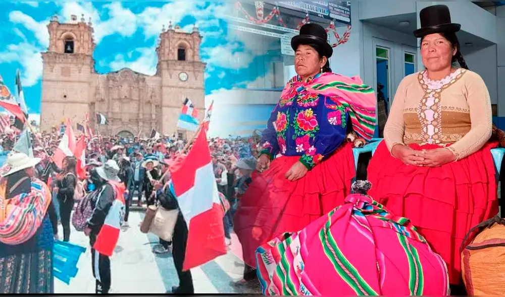 Peruanos inician su viaje para la Tercera toma de Lima. Foto: Composición LR