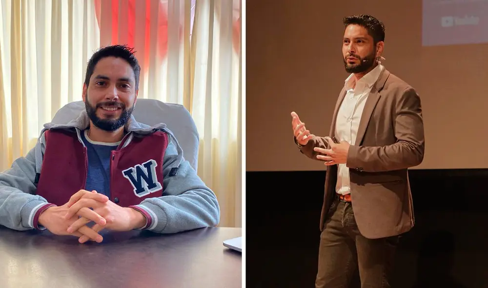 Gracias a su proyecto en YouTube, Sebastián Chumbe ha participado en diferentes eventos como conferencista. Foto: composición LR/Sebastián Chumbe/Instagram