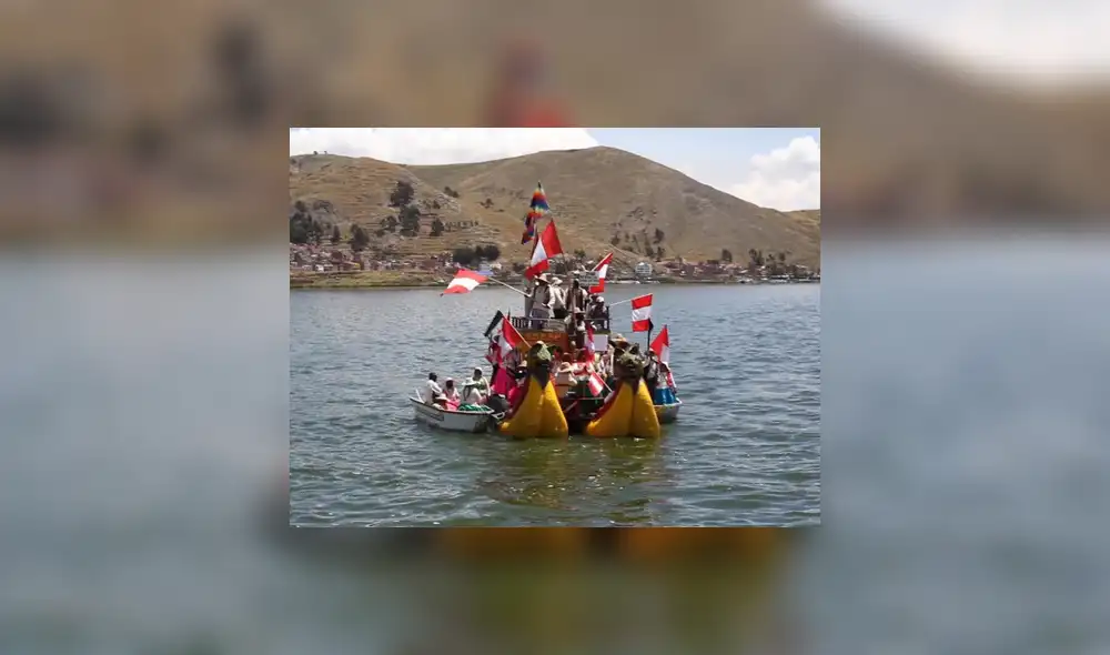 Marca Puno. El lago Titicaca tiene al menos 3 millones de antiguedad. Foto: AFP Marca Puno. El lago Titicaca tiene al menos 3 millones de antiguedad. Foto: AFP
