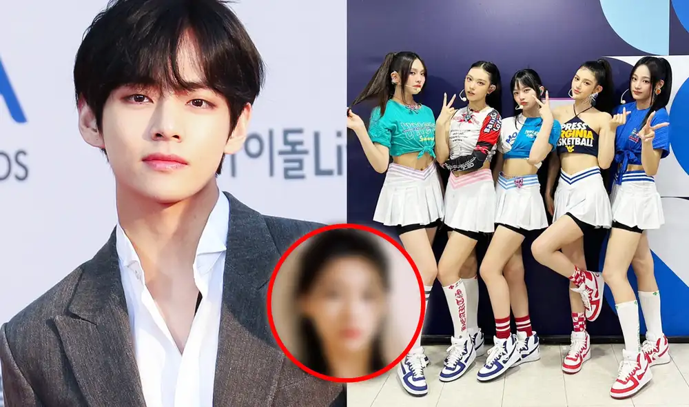 Taehyung de BTS y famosa actriz de 'El juego del calamar' aparecerían en video musical de NewJeans. Foto: composición LR/HYBE/Netflix