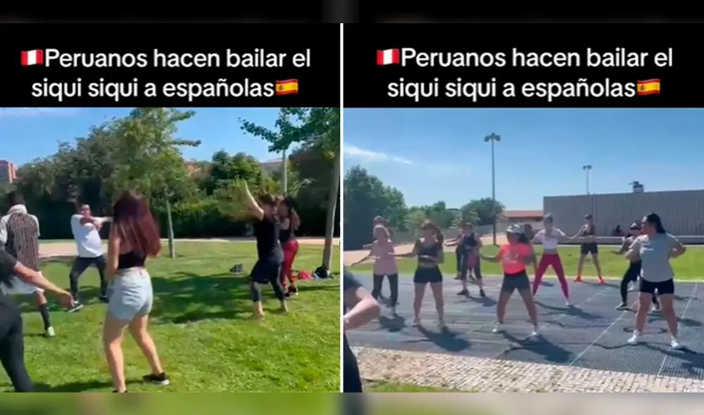 El joven la rompe enseñando baile peruano en Madrid. Foto: composición LR/ TikTok/@jorge.aronaka El joven la rompe enseñando baile peruano en Madrid. Foto: composición LR/ TikTok/@jorge.aronaka