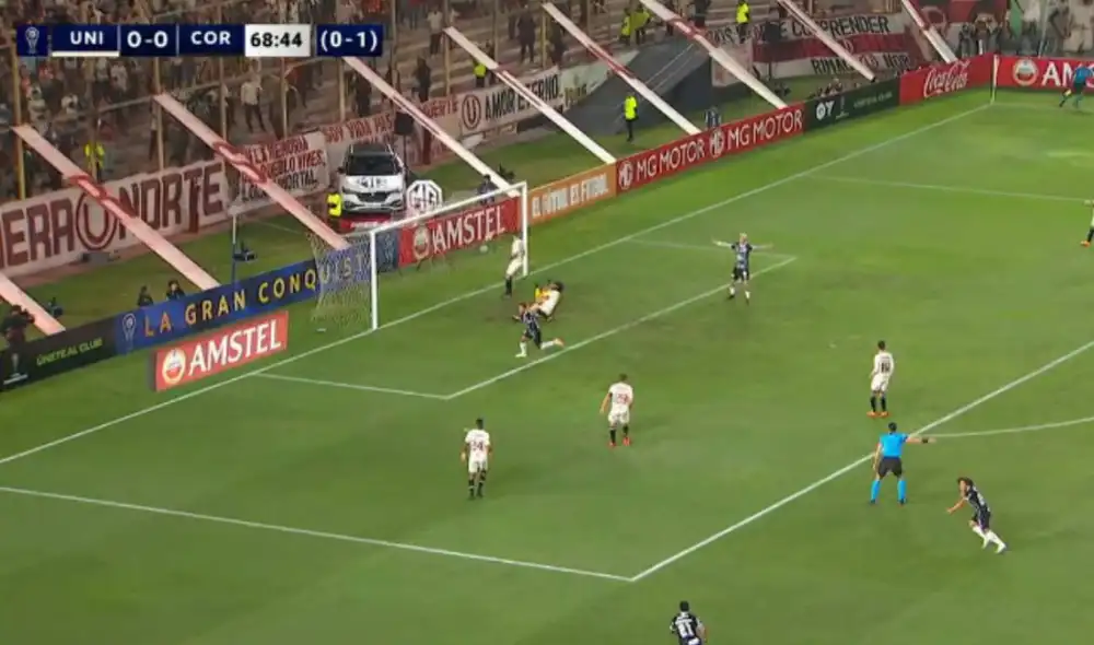 Maycon abrió el marcador en el Monumental por la Copa Sudamericana. Foto: captura/ESPN