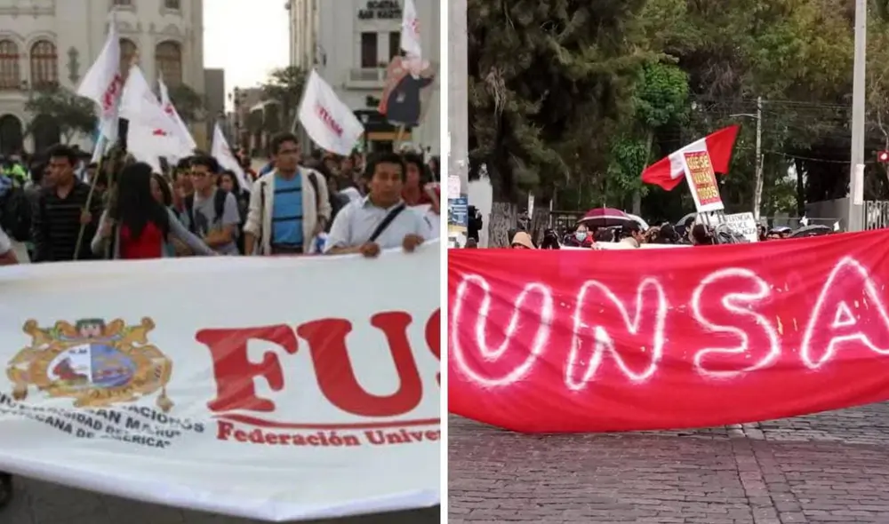 Estudiantes de universidades públicas anuncian que marcharán este 19 de julio. Foto: composición LR/archivo