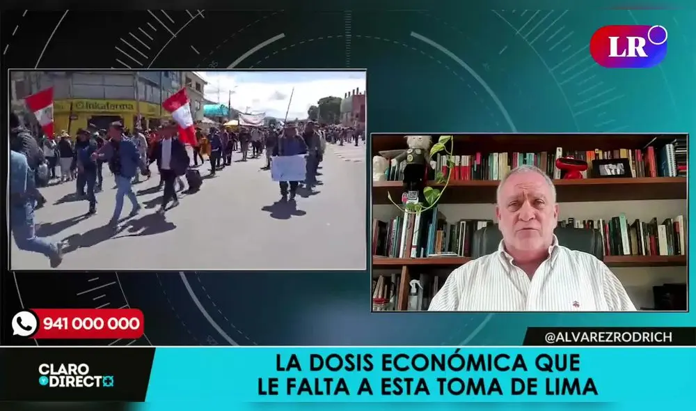 Augusto Álvarez Rodrich se refirió a las fuerzas del orden en el marcho de la marcha del 19J. Foto/Video: LR+ Augusto Álvarez Rodrich se refirió a las fuerzas del orden en el marcho de la marcha del 19J. Foto/Video: LR+
