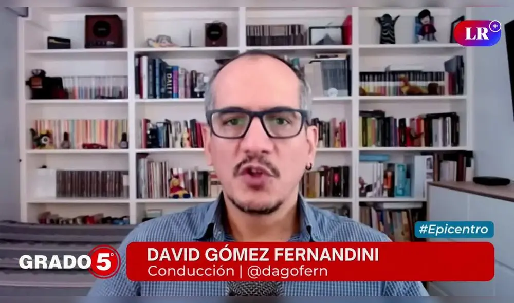 David Gómez Fernandini cuestiona las declaraciones de Dina y Otárola. Foto/Video: Grado 5 - LR+ David Gómez Fernandini cuestiona las declaraciones de Dina y Otárola. Foto/Video: Grado 5 - LR+