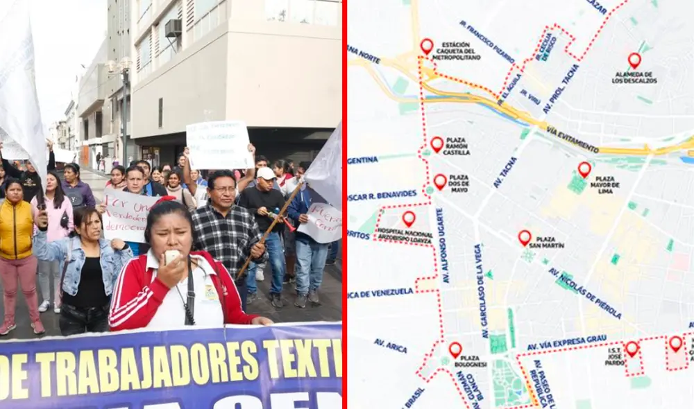 La Municipalidad de Lima declaró como restringidas diversas zonas del centro histórico de LIma. Foto: composición LR / Carlos Félix / Municipalidad de Lima