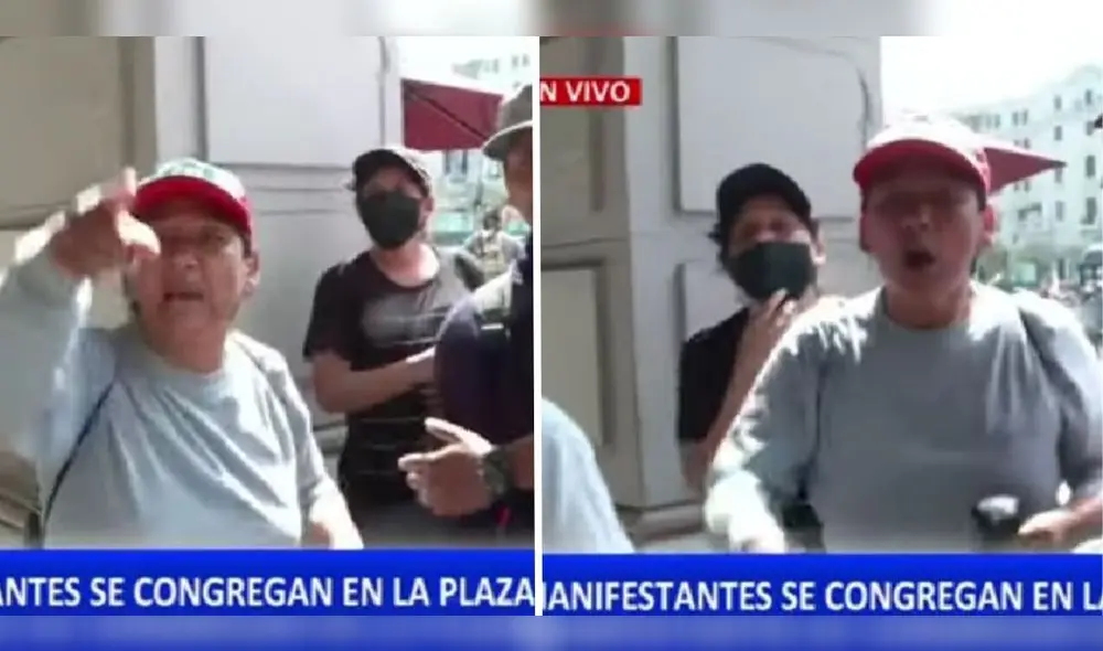 La periodista acusó a un grupo de manifestantes de agredirla. Foto: composición LR/captura de Panamericana - Video: Panamericana La periodista acusó a un grupo de manifestantes de agredirla. Foto: composición LR/captura de Panamericana - Video: Panamericana