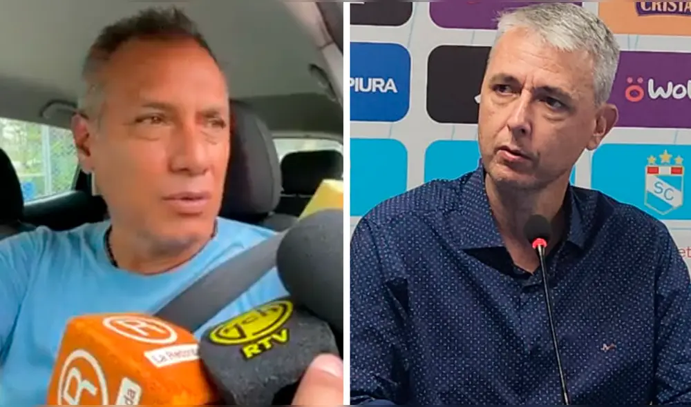 Hernán Torres declaró ante la prensa ecuatoriana en la previa del Sporting Cristal vs. Emelec. Foto: Composición LR / Captura Radio Redonda / GLR Hernán Torres declaró ante la prensa ecuatoriana en la previa del Sporting Cristal vs. Emelec. Foto: Composición LR / Captura Radio Redonda / GLR