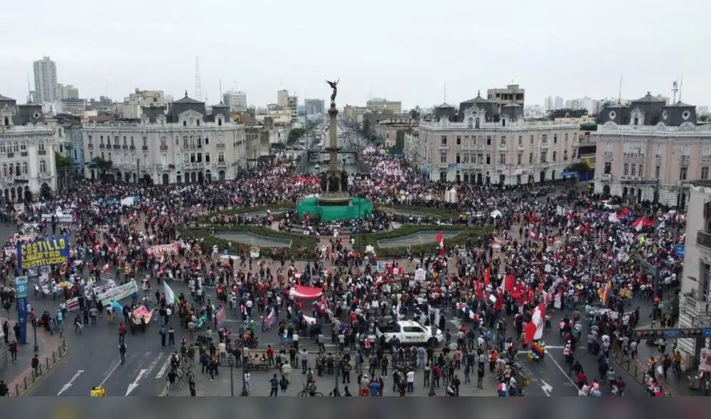 Este es el panorama en la Plaza 2 de Mayo, hoy 19 de julio. Foto: Luis Gallardo / URPI-LR