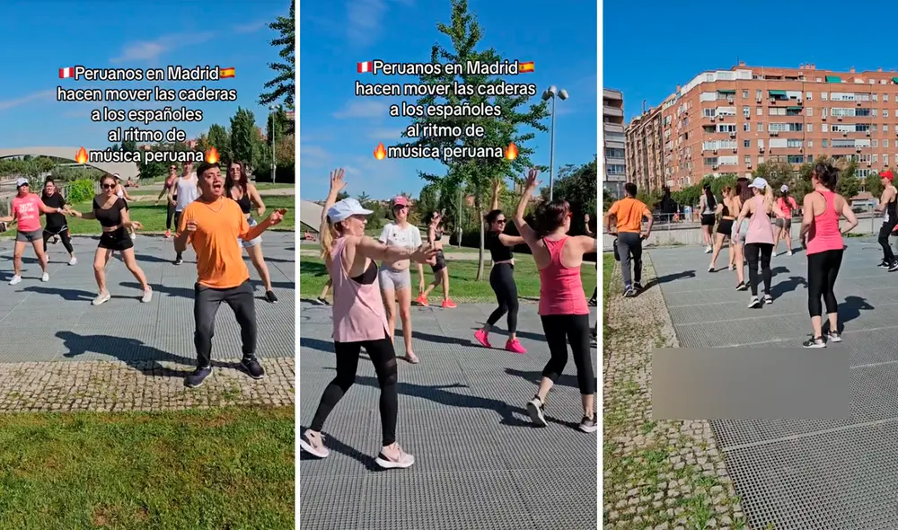 Usuarios aplaudieron el gran ritmo del maestro para enseñar a bailar cumbia. Foto: composición LR/captura de @Jorge.aronaka/TikTok