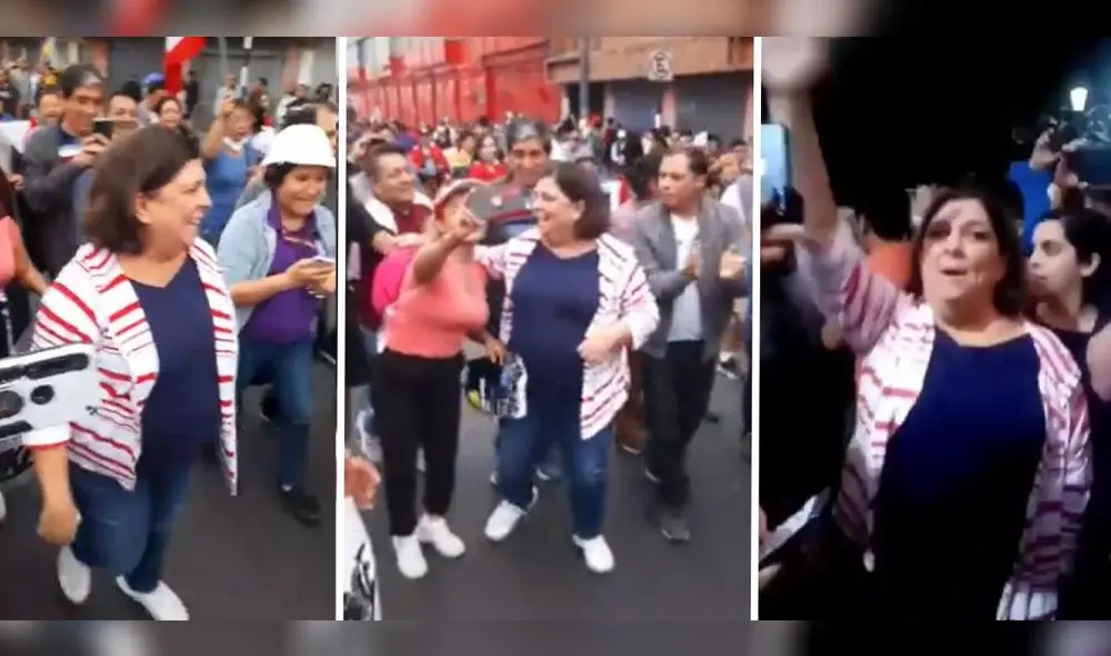 La periodista acompañó a la ola de manifestantes desde su llegada. Foto: composición LR/Twitter/Gabriela Deledda La periodista acompañó a la ola de manifestantes desde su llegada. Foto: composición LR/Twitter/Gabriela Deledda