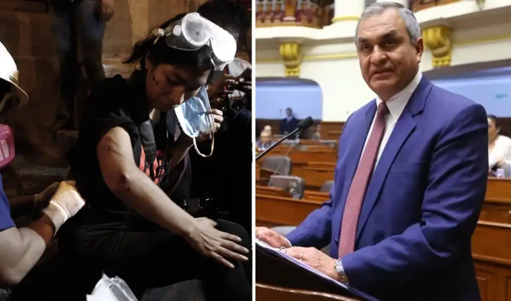 Ministro Romero aseguró que la PNP no utilizó perdigones durante la contención de las manifestaciones. Foto: composición LR/Marco Cotrina/Congreso – Vídeo: RPP Ministro Romero aseguró que la PNP no utilizó perdigones durante la contención de las manifestaciones. Foto: composición LR/Marco Cotrina/Congreso – Vídeo: RPP