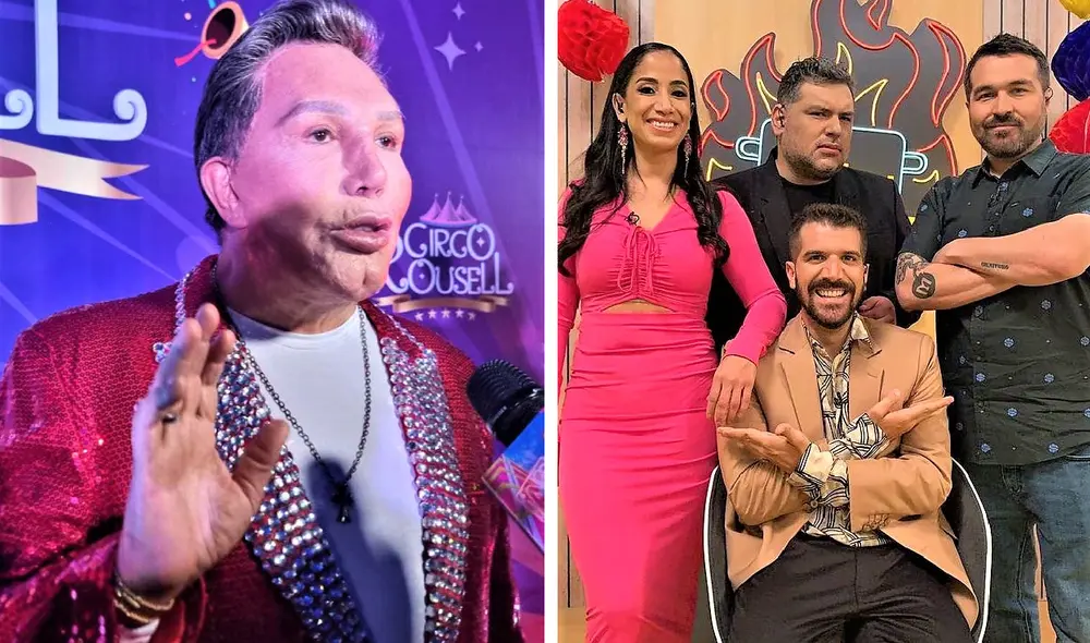 Jimmy Santi será uno de los seis famosos que pisará el set del reality culinario para quedarse y llegar a la etapa final. Foto: composición LR/Rosario Rojas/URPI-LR/Instagram/El gran chef famosos - Video: Rosario Rojas/URPI-LR