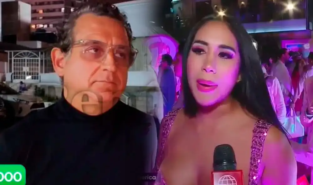 Melissa Paredes se defiende de haber sido ignorada por Sergio Galliani. Foto: composición/La República/captura América TV Melissa Paredes se defiende de haber sido ignorada por Sergio Galliani. Foto: composición/La República/captura América TV