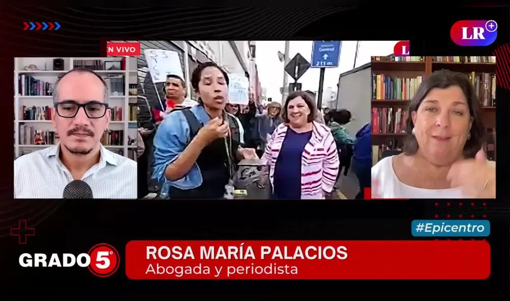 David Gómez Fernandini conversó con Rosa María Palacios sobre el 19J. Foto/Video: Grado 5 - LR+