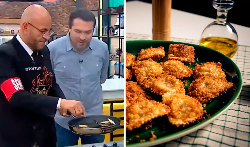Mr Peet se salvó de la eliminación porque el jurado le avisó que no debía de freír los raviolis. Foto: ComposiciónLR/Captura de Latina/ Directo al paladar