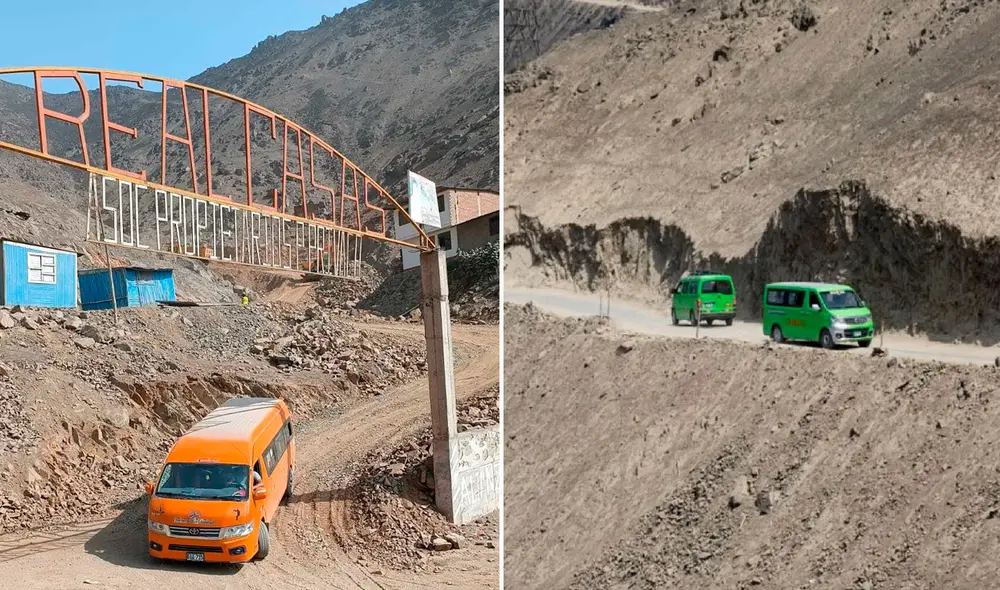 No está asfaltada ni tiene autorización; sin embargo, usuarios transitan por dicha vía porque, según indicaron, existe una necesidad diaria. Foto: composición LR/Empresa Mandarino/La República