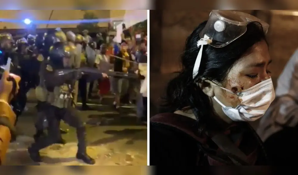 La periodista Gabriela Ramos fue quien resultó más afectada producto del impacto de las denominadas “postas de goma”. Video: Latina /Foto: composición LR/La República/Marco Cotrina La periodista Gabriela Ramos fue quien resultó más afectada producto del impacto de las denominadas “postas de goma”. Video: Latina /Foto: composición LR/La República/Marco Cotrina