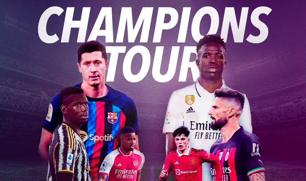 Barcelona, Madrid, Juventus, Arsenal, Milan y Manchester United participarán en este Soccer Champions Tour. Foto: ESPN Barcelona, Madrid, Juventus, Arsenal, Milan y Manchester United participarán en este Soccer Champions Tour. Foto: ESPN