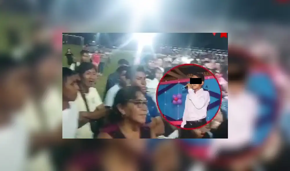 Niño se ganó los aplausos del público. Foto: Iquitos al Rojo Vivo