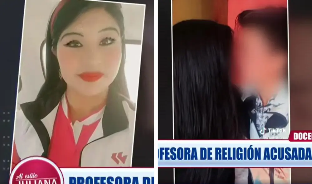 La maestra fue acusada por el director y padres de familia. Foto: composición LR/captura/Al estilo Juliana