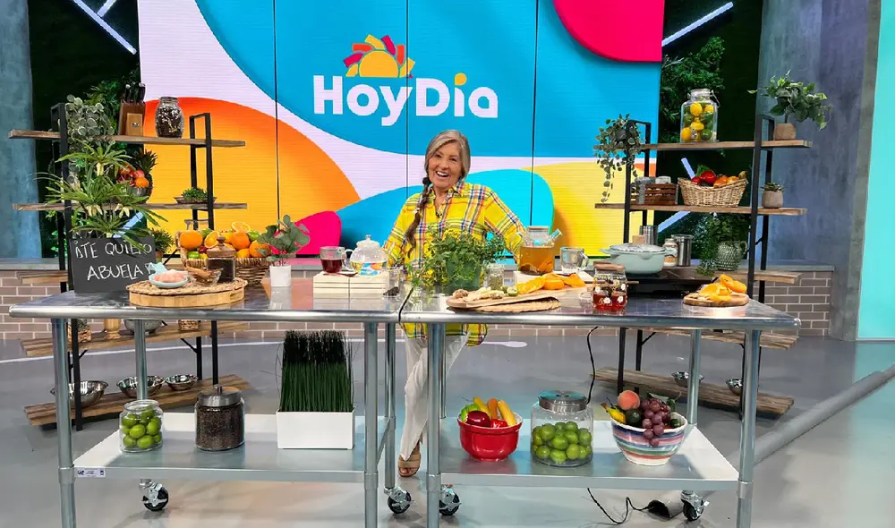 Jeanette Enmanuel en el set de Hoy Día