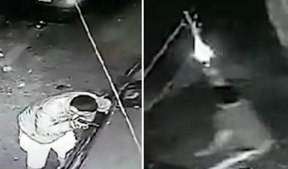 El incidente ocurrió en el jirón Ancash aproximadamente a la 1.00 a. m. Foto: composición LR/captura/Panamericana - Video: Panamericana