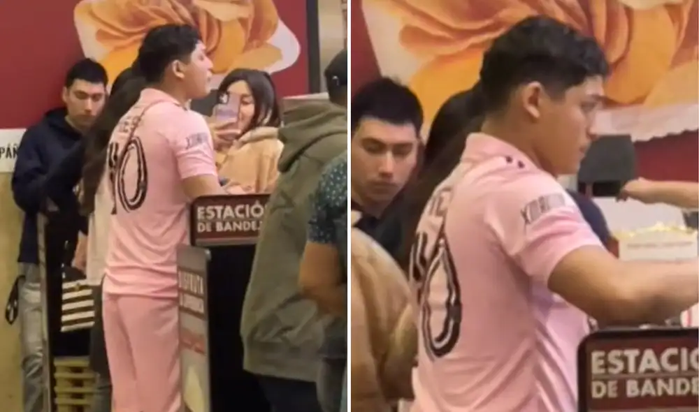 Peruano asiste a la función de 'Barbie' de una forma muy peculiar. Foto: composición LR - Video: TikTok