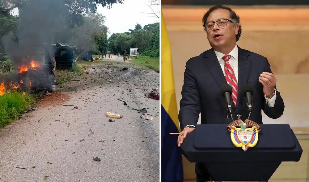 El atentado se dio en una de las regiones colombianas que tiene una fuerte presencia del ELN, Arauca. Foto: composición LR/@RafaNietoLoaizaAFP/Twitter El atentado se dio en una de las regiones colombianas que tiene una fuerte presencia del ELN, Arauca. Foto: composición LR/@RafaNietoLoaizaAFP/Twitter