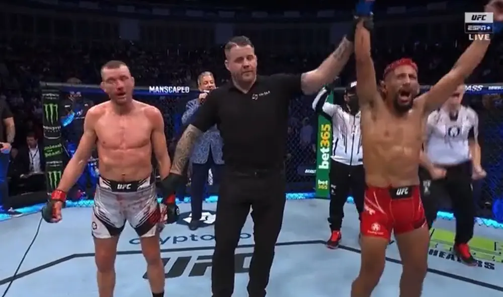 Daniel Marcos sigue invicto con 15 triunfos consecutivos. Foto: captura UFC