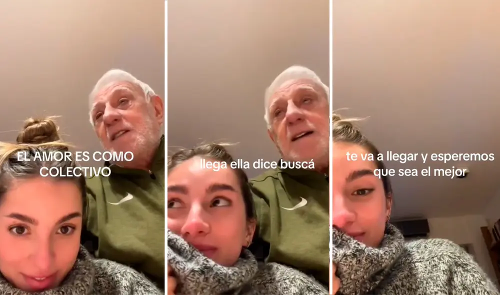 El señor afirmó que no se puede ir por la vida buscando el amor. Foto: composición LR / capturas de TikTok / @Militah