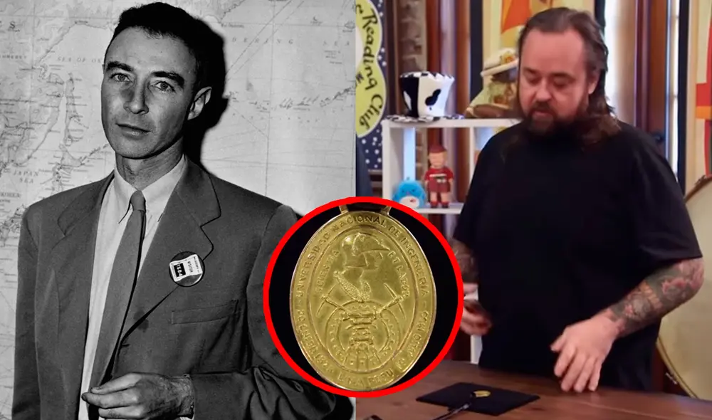 'El precio de la historia' recibió la medalla que la UNI le dio a Robert Oppenheimer en 1962. Foto: composición LR/National Geographic/History Latinoamérica 'El precio de la historia' recibió la medalla que la UNI le dio a Robert Oppenheimer en 1962. Foto: composición LR/National Geographic/History Latinoamérica