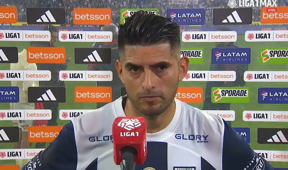 Carlos Zambrano fue titular en todo el partido ante Universitario. Foto: captura Liga 1 Max/ Video: Liga 1 Max