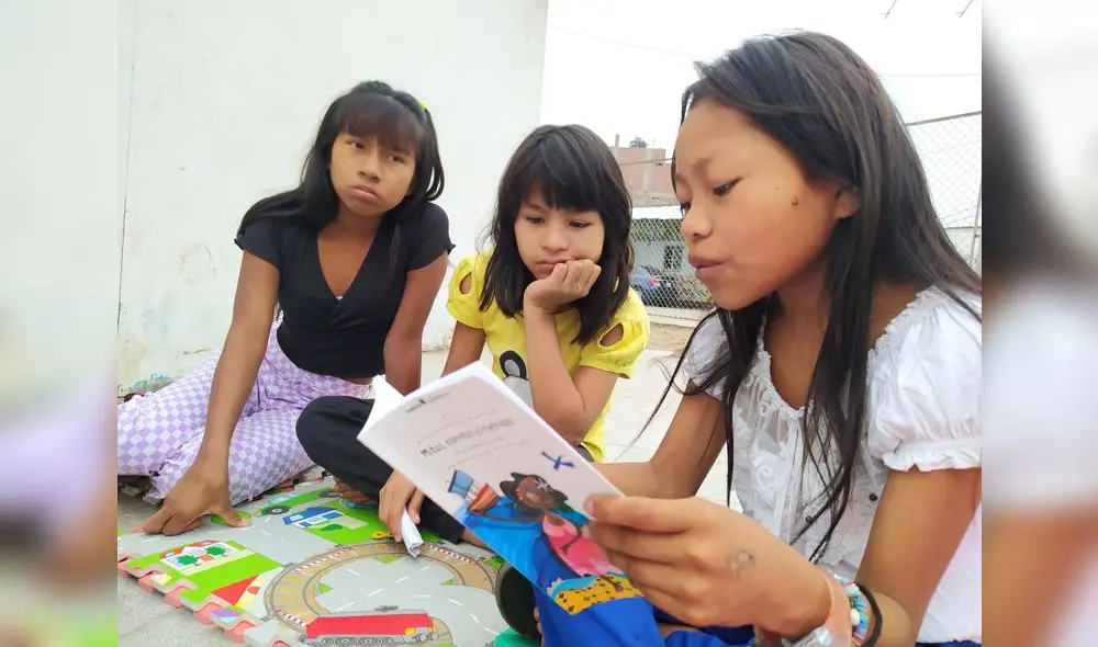 Niños escritores del Rímac presentan libro en la FIL.