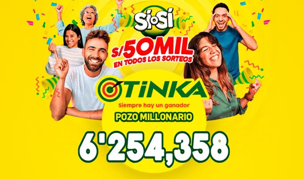 La Tinka se juega los miércoles y domingos de cada semana. Foto: La Tinka La Tinka se juega los miércoles y domingos de cada semana. Foto: La Tinka