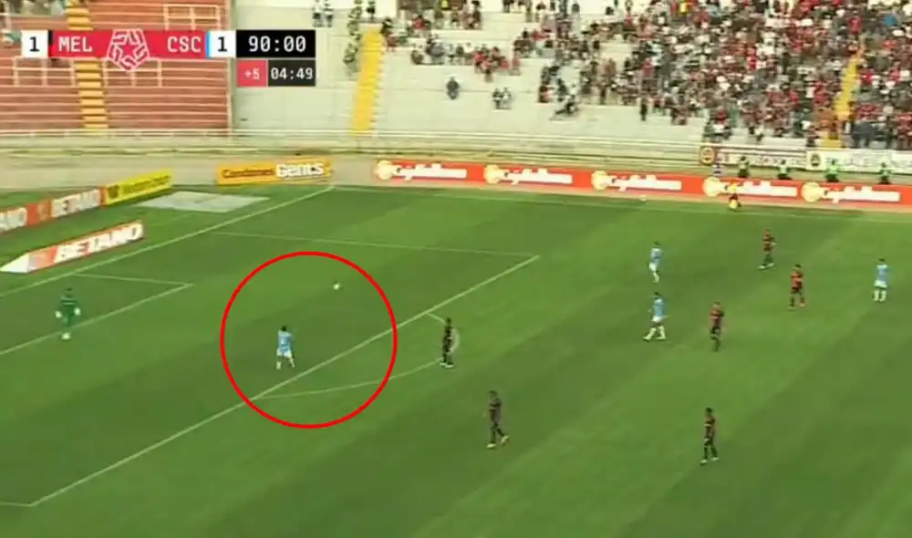 Hohberg es titular en Sporting Cristal. Foto: captura de Liga 1 Max. Hohberg es titular en Sporting Cristal. Foto: captura de Liga 1 Max.