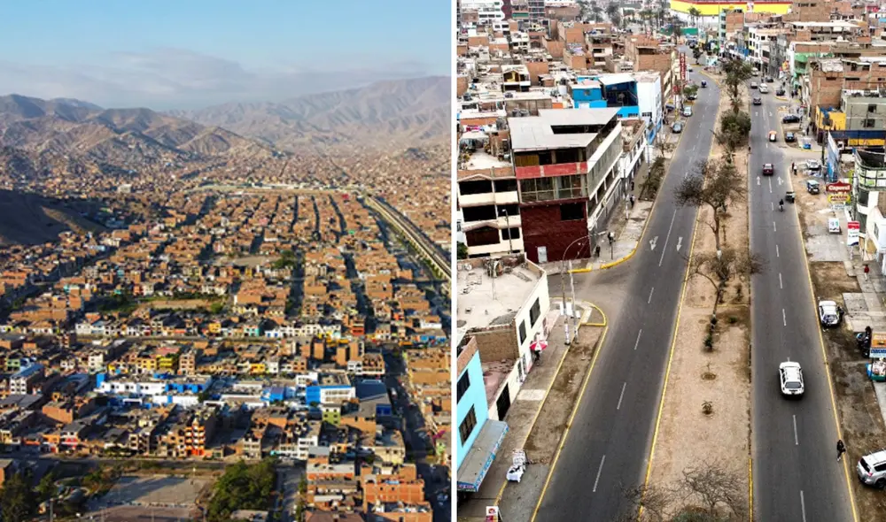 Aunque no es el más grande, San Juan de Lurigancho figura entre los 10 distritos con mayor extensión territorial. Foto: composición LR/UNMSM/Andina Aunque no es el más grande, San Juan de Lurigancho figura entre los 10 distritos con mayor extensión territorial. Foto: composición LR/UNMSM/Andina