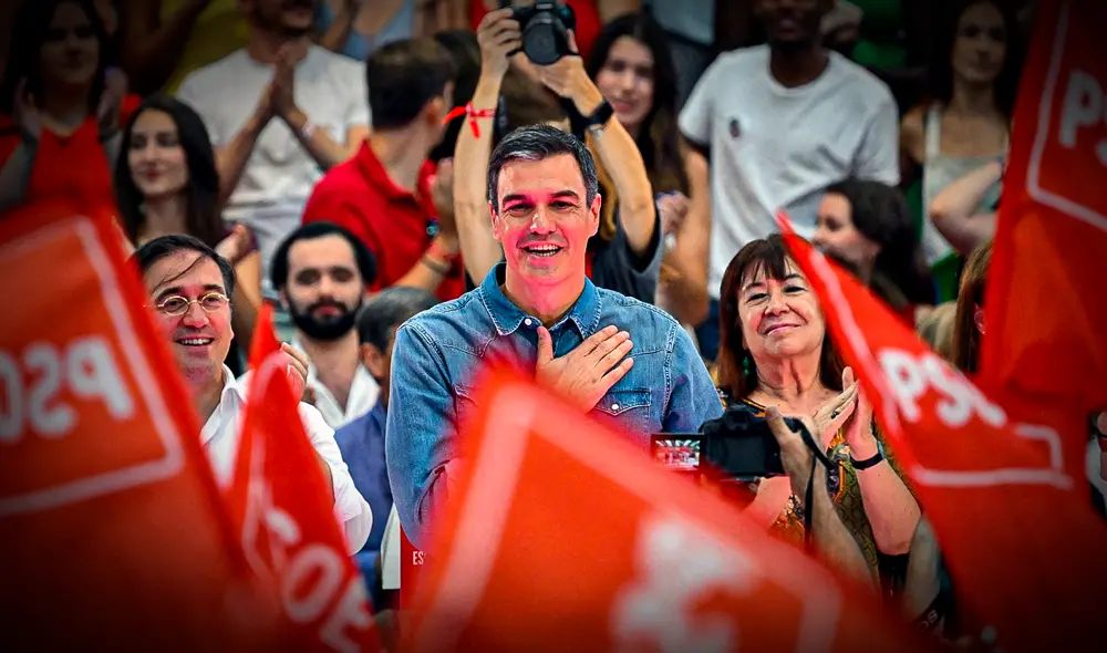 Sánchez dijo que la derecha y la extrema derecha han sido "derrotados". Foto: EFE Sánchez dijo que la derecha y la extrema derecha han sido "derrotados". Foto: EFE