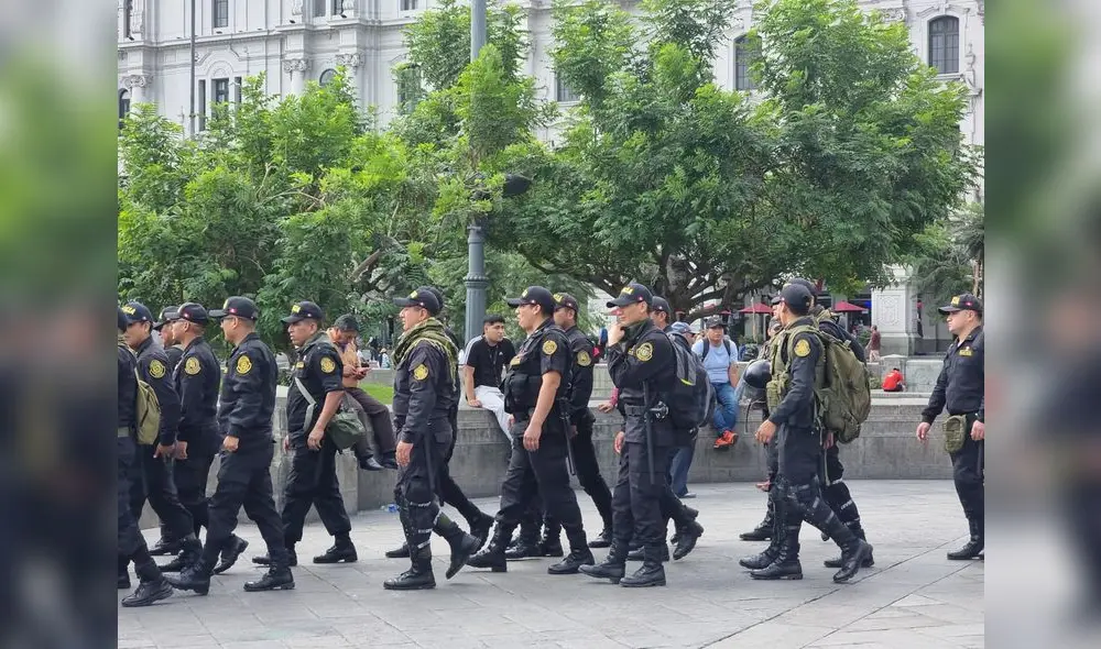 La PNP presentó el plan de operaciones Fiestas Patrias Seguras 2023. Foto: Omar Coca/LR