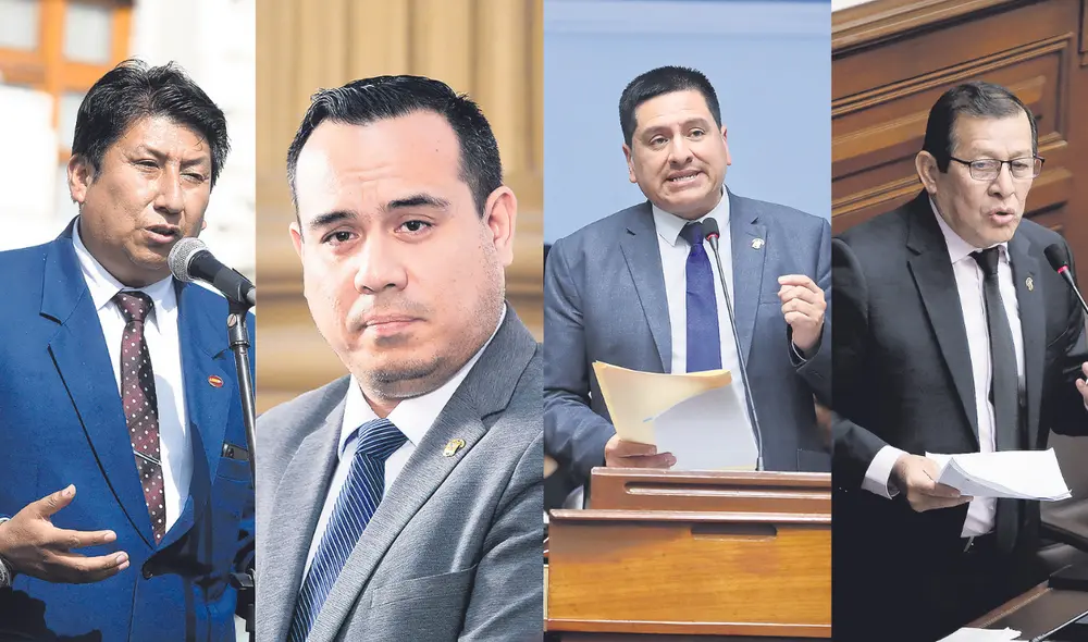 Representantes de los diferente partidos políticos en el Congreso de la República. Foto: composición LR Representantes de los diferente partidos políticos en el Congreso de la República. Foto: composición LR